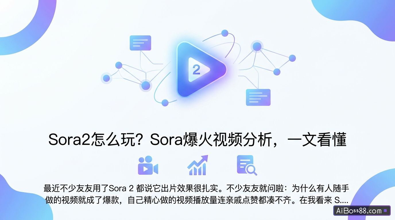 Sora2怎么玩？Sora爆火视频分析，一文看懂