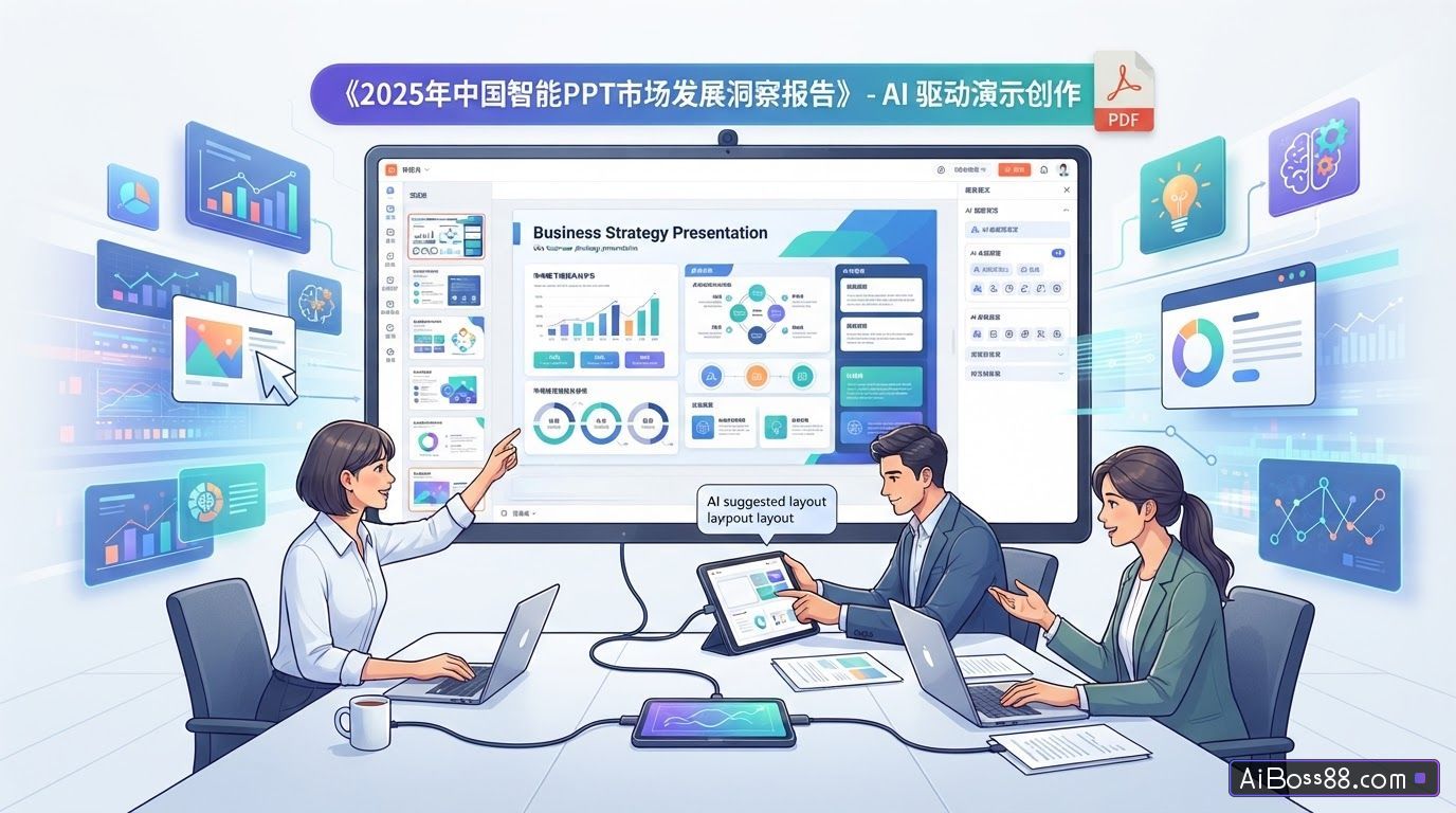 《2025年中国智能PPT市场发展洞察报告》（PDF文件）