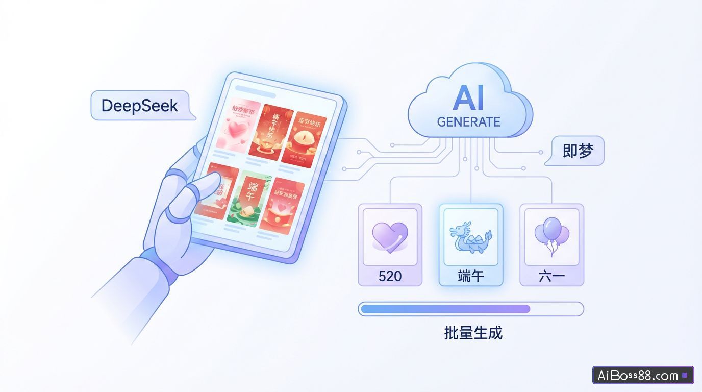 如何用AI设计海报，DeepSeek+即梦免费批量生成