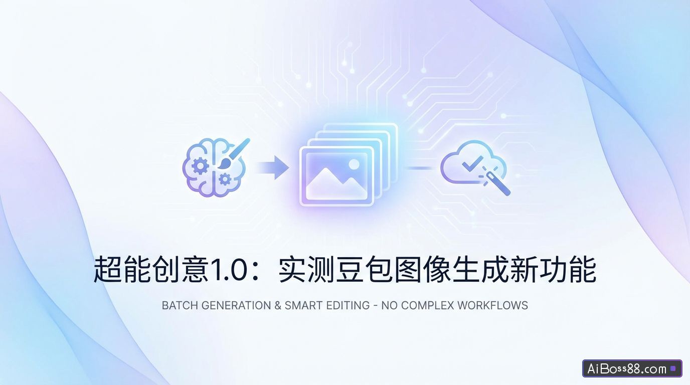 实测豆包“超能创意1.0”图像生成新功能，太强了！