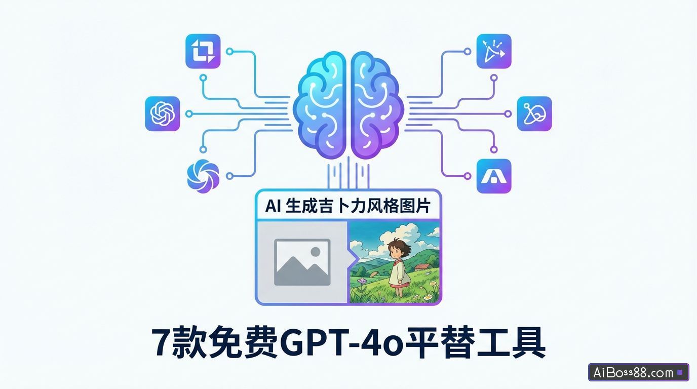 AI生成吉卜力风格图片，推荐7个免费GPT-4o平替工具