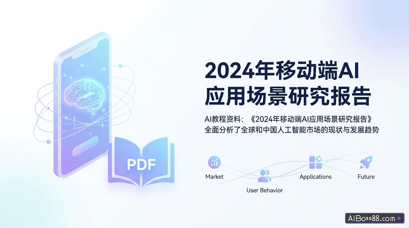 《2024年移动端AI应用场景研究报告》（PDF文件） - AI教程资料