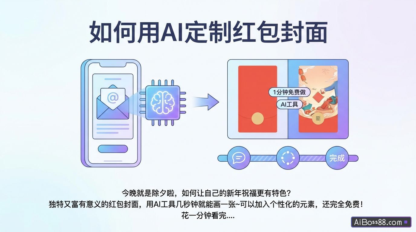 如何用AI定制红包封面，1分钟免费做