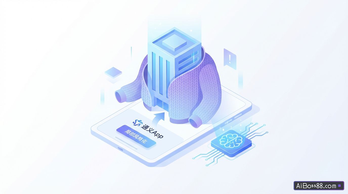 如何让AI给建筑物穿上毛衣，通义APP一键生成