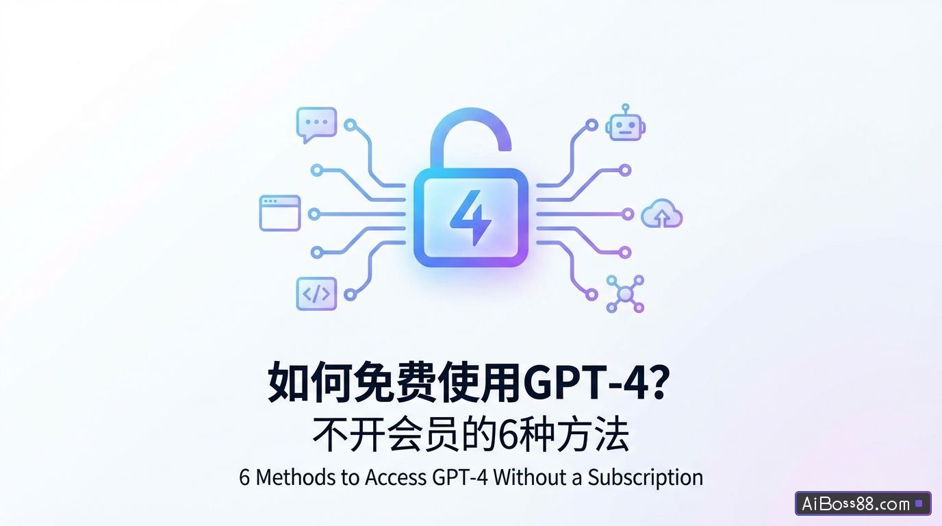 如何免费使用GPT-4？不开会员的6种方法