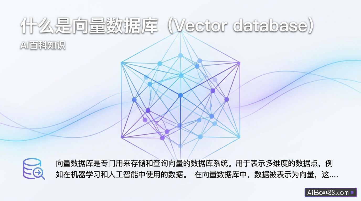 什么是向量数据库（Vector database） - AI百科知识
