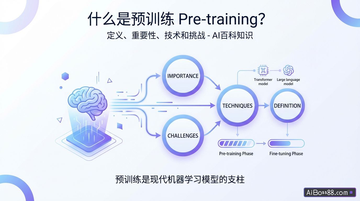 什么是预训练Pre-training？定义、重要性、技术和挑战 - AI百科知识