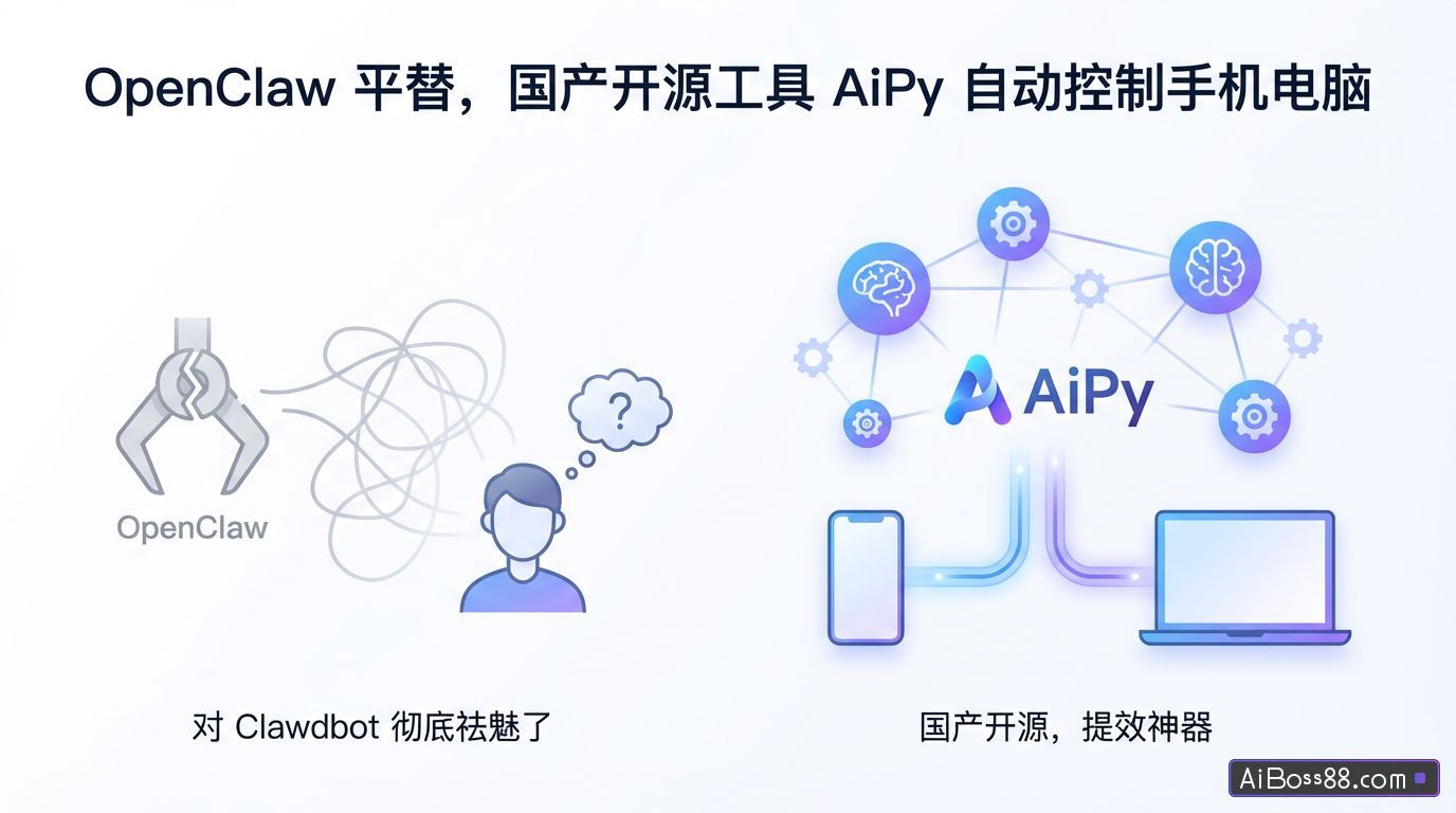OpenClaw 平替，国产开源工具 AiPy 自动控制手机电脑