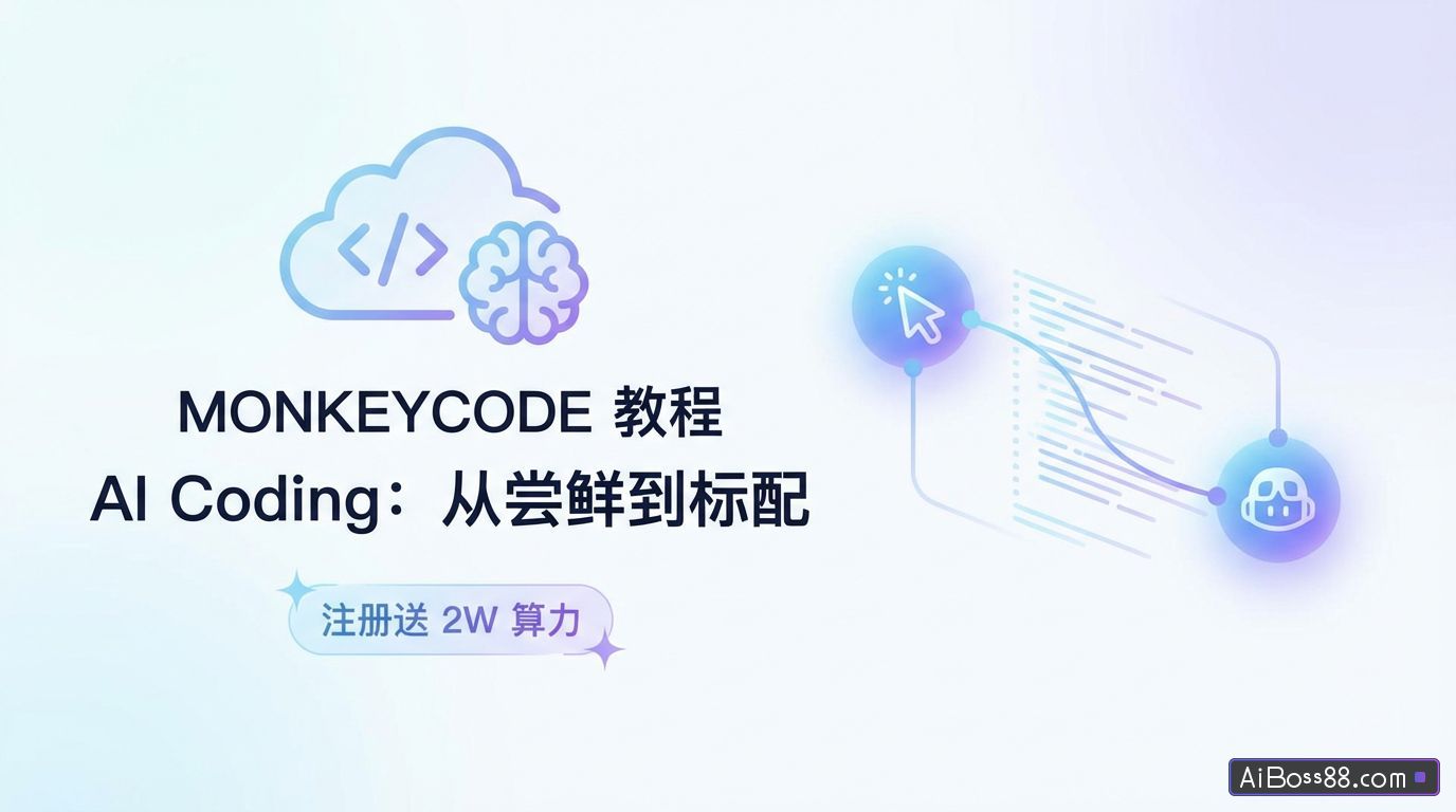 MonkeyCode 教程，一站式编程开发平台注册送2w算力