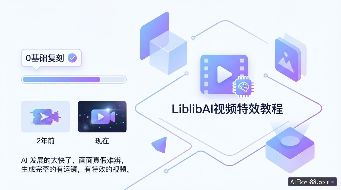 LiblibAI视频特效教程 - 不用写提示词，0基础复刻电影级特效
