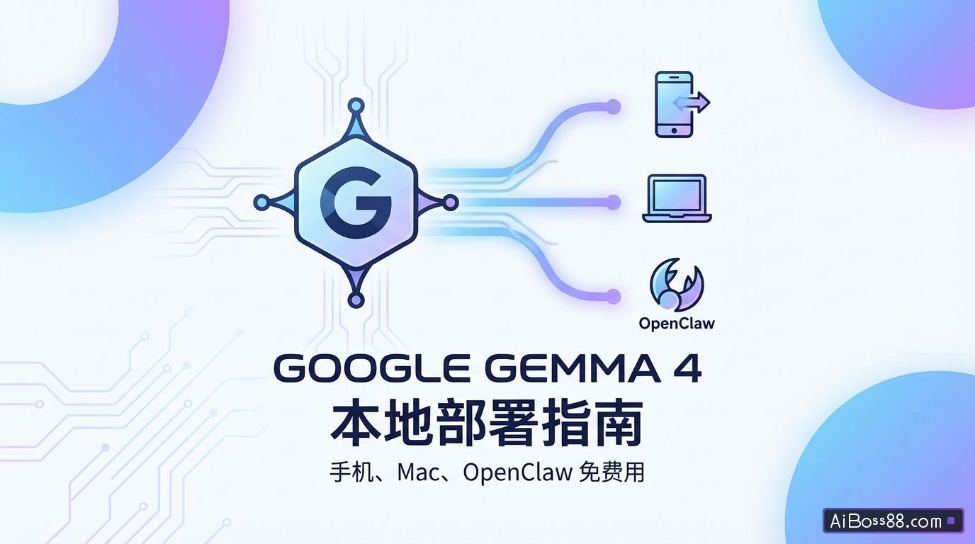谷歌 Gemma 4 本地部署指南，手机、Mac、OpenClaw免费用