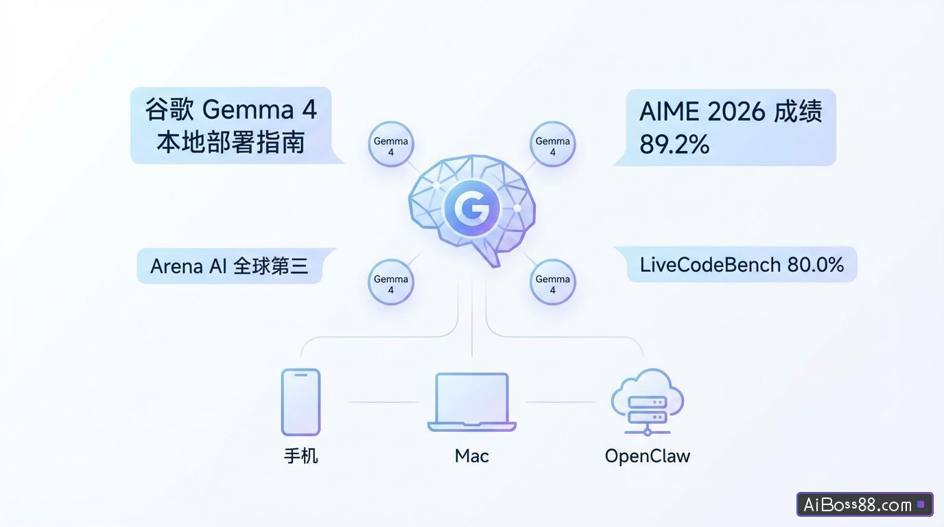 谷歌 Gemma 4 本地部署指南，手机、Mac、OpenClaw免费用