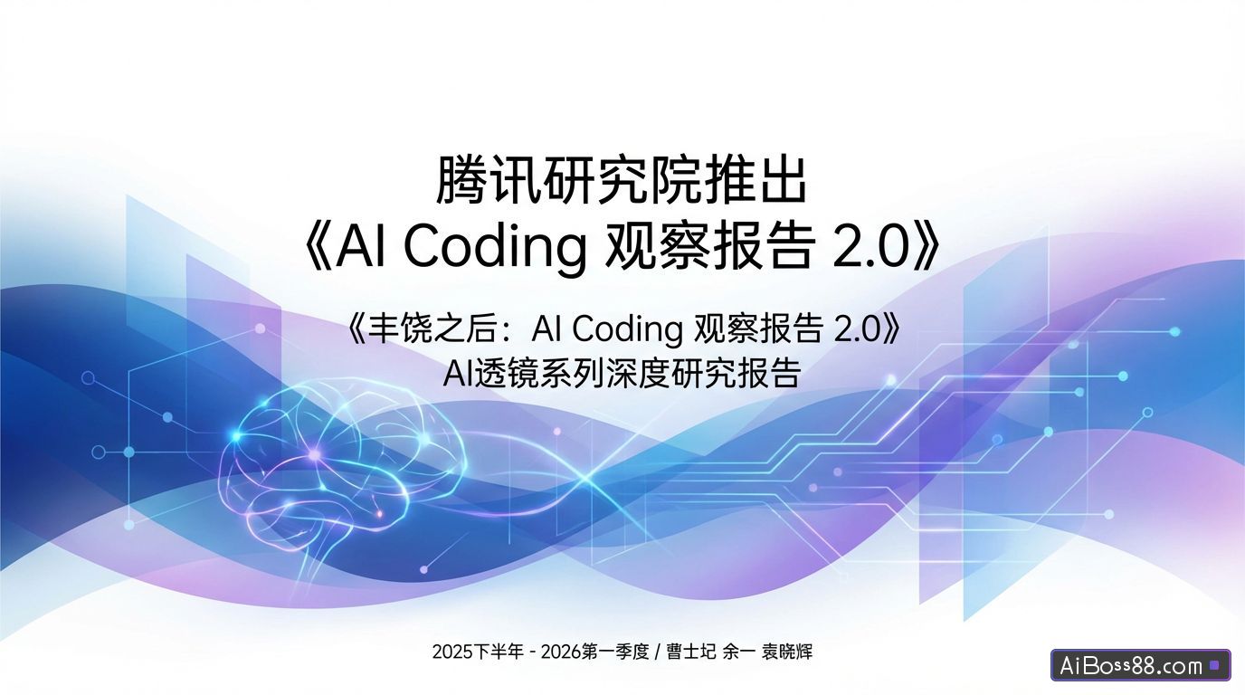 腾讯研究院推出《AI Coding 观察报告 2.0》