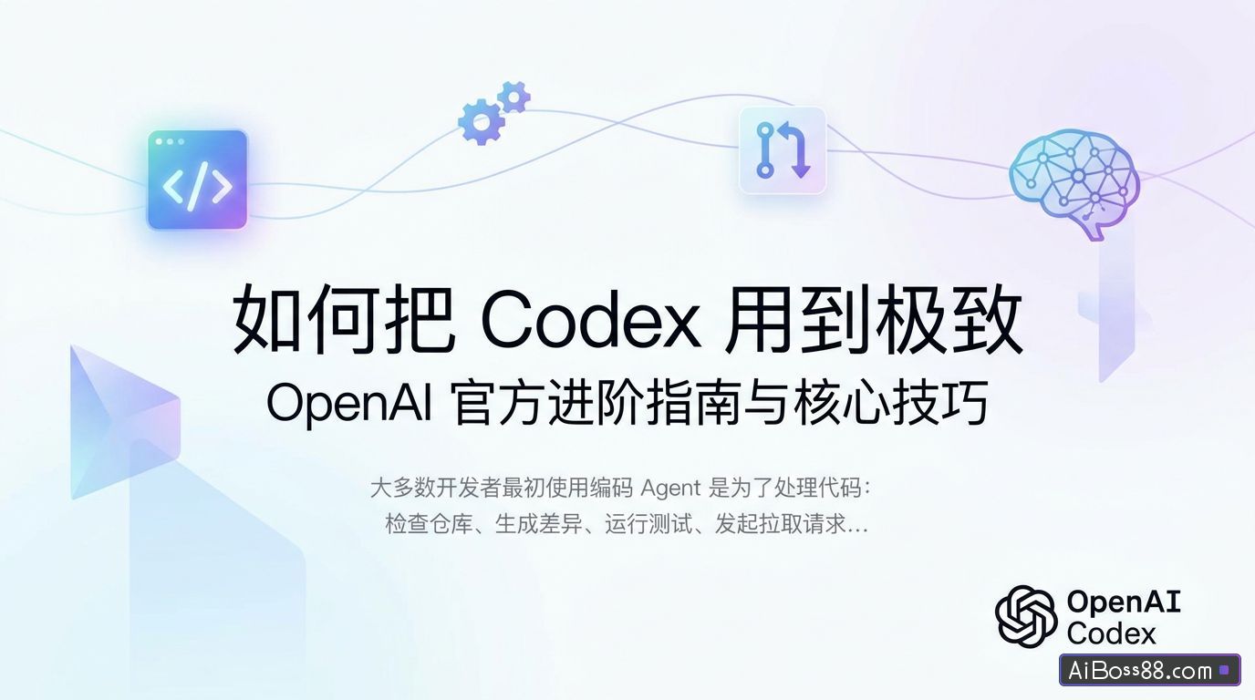 如何把 Codex 用到极致 - OpenAI 官方进阶指南与核心技巧