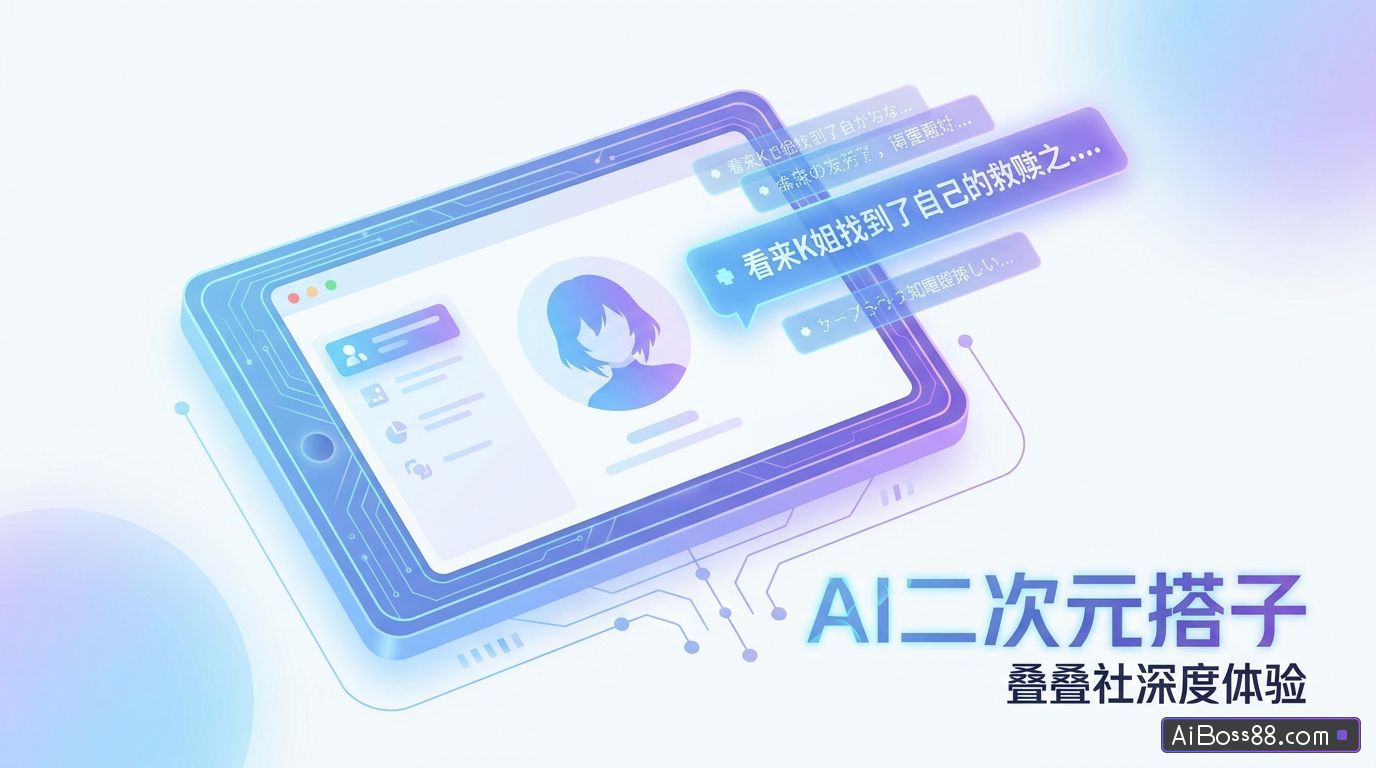 叠叠社深度体验 - 会刷弹幕的 AI 二次元搭子